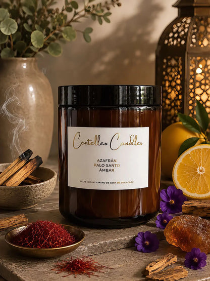 Azafrán · Palo Santo · Ámbar